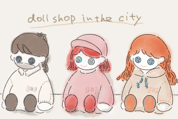 Doll shop in the city
